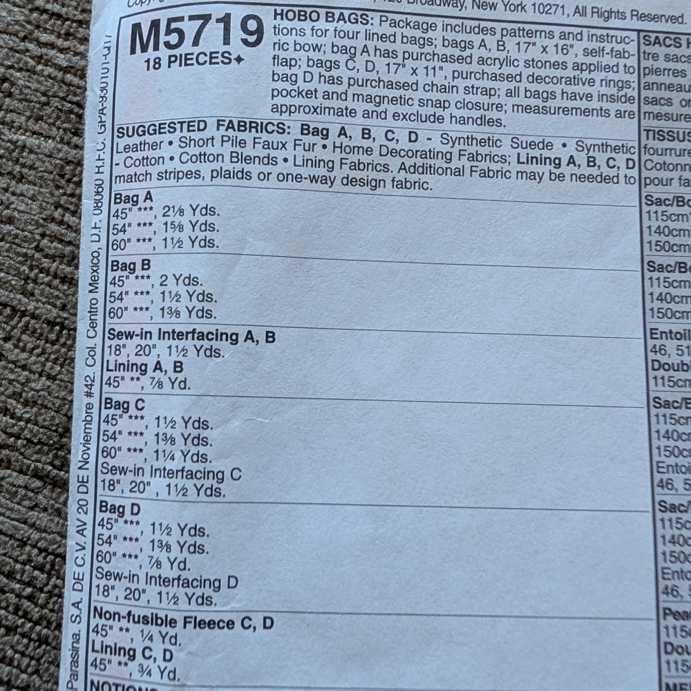 Bag patterns - Picture 7 of 11